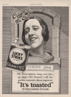 ORIG VINTAGE 1928 LUCKY STRIKE CIGARETTES ADby: N/A