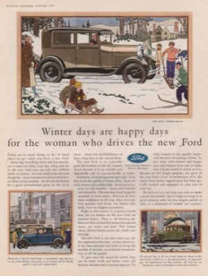 ORIG VINTAGE 1929 FORD CAR AD: The New Tudor Sedanby: Williamson (Illust.), James W.