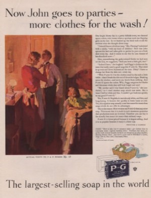 ORIG VINTAGE 1929 P & G SOAP ADby: Sundblom (Illust.), Haddon