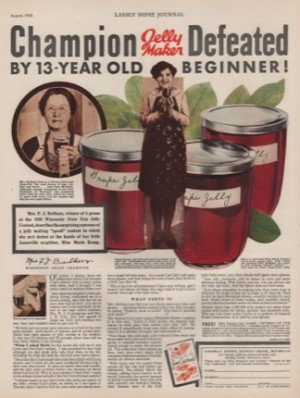 ORIG VINTAGE 1931 GENERAL FOODS CERTO ADby: N/A