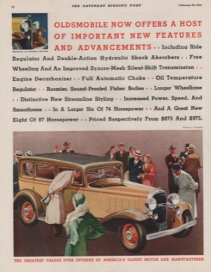 ORIG VINTAGE 1932 OLDSMOBILE ADby: McLeod (Illust.), Ronald