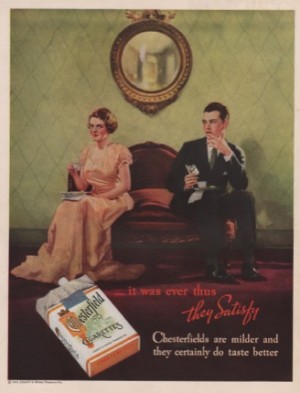 ORIG VINTAGE 1935 CHESTERFIELD CIGARETTE ADby: N/A