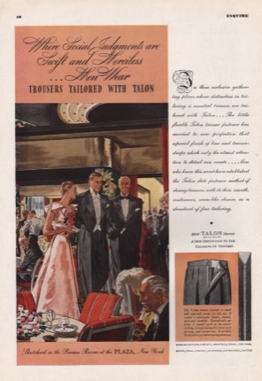 ORIG VINTAGE 1935 TALON ZIPPER ADby: Saalburg (Illust.), Leslie