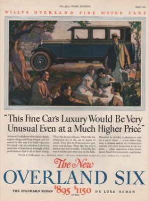 ORIG VINTAGE 1935 WILLYS OVERLAND SIX CAR ADby: N/A