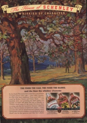ORIG VINTAGE 1936 SCHENLEY WHISKEY ADby: Schmidt (Illustrator), O.F.