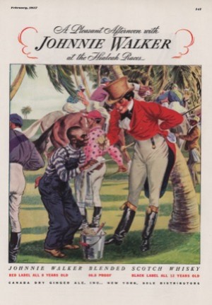 ORIG VINTAGE 1937 JOHNNIE WALKER WHISKEY ADby: Davis (Illust.), Floyd