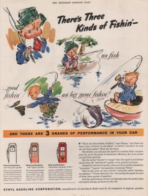 ORIG VINTAGE 1938 ETHYL GASOLINE AD: Skippy Cartoonby: Crosby (Illust.), Percy