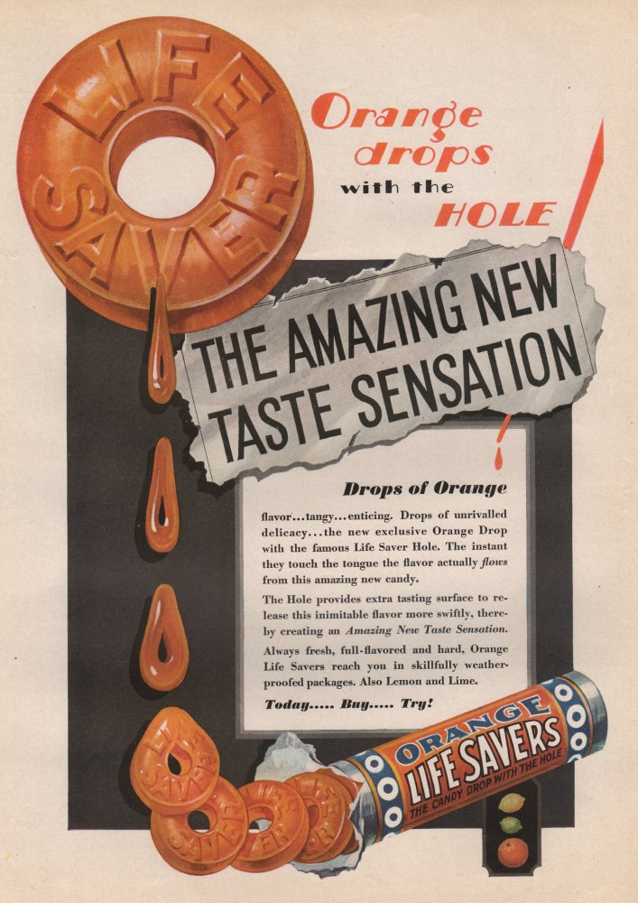 ORIG VINTAGE MAGAZINE AD/ 1930 LIFE SAVERS ADby: N/A