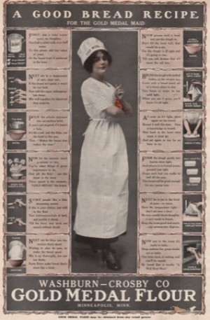 ORIG VINTAGE MAGAZINE AD: Gold Medal Flour Ad - A Good Bread Recipeby: N/A