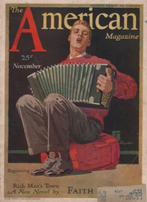 ORIG VINTAGE MAGAZINE COVER/ AMERICAN MAGAZINE - NOVEMBER 1931by: Sheridan (Illust.), John