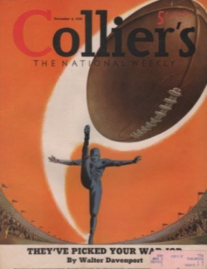 ORIG VINTAGE MAGAZINE COVER/ COLLIERS - NOVEMBER 4 1939by: Heier (Illust.), Henry