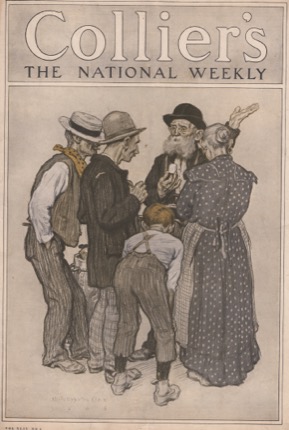 ORIG VINTAGE MAGAZINE COVER/ COLLIERS - OCTOBER 9 1909by: Clark (Illust.), Walter Appleton
