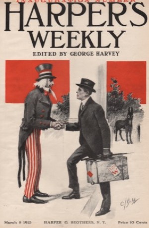 ORIG VINTAGE MAGAZINE COVER: Harper's Weekly March 8 1913 - Inauguration Issueby: N/A