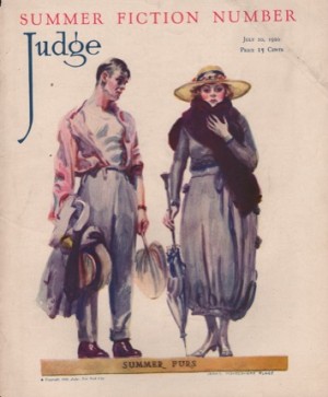 ORIG VINTAGE MAGAZINE COVER/  JUDGE - JULY 10 1920by: Flagg (Illust.), James Montgomery