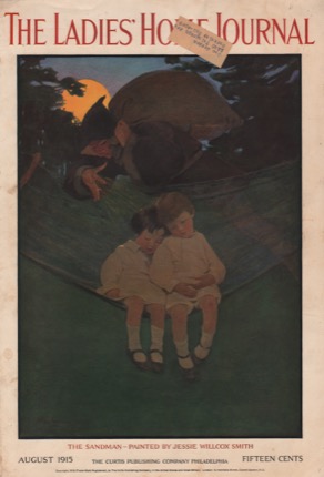 ORIG VINTAGE MAGAZINE COVER/ LADIES HOME JOURNAL - AUGUST 1915by: Smith (Illust.), Jessie Wilcox