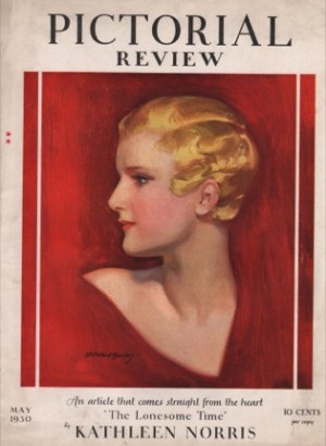 ORIG VINTAGE MAGAZINE COVER/ PICTORIAL REVIEW - MAY 1930by: Barclay (Illust.), McClelland