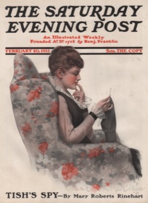 ORIG VINTAGE MAGAZINE COVER/ SATURDAY EVENING POST - FEBRUARY 20 1915by: MacLellan (Illust.), Charles 