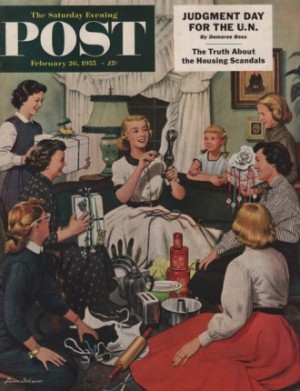 ORIG VINTAGE MAGAZINE COVER/ SATURDAY EVENING POST - FEBRUARY 26 1955by: Dohanos (Illust.), Stevan