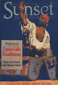ORIG VINTAGE MAGAZINE COVER/ SUNSET - NOVEMBER 1917by: Schmidt (Illust.), Harold Von
