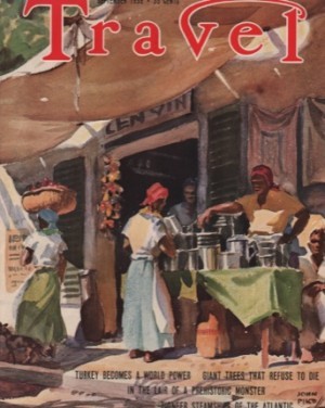 ORIG VINTAGE MAGAZINE COVER/ TRAVEL - SEPTEMBER 1938by: Pike (Illust.), John