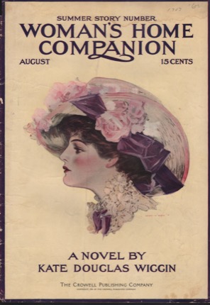 ORIG VINTAGE MAGAZINE COVER/ WOMAN'S HOME COMPANION - AUGUST 1909by: Hutt (Illust.), Henry