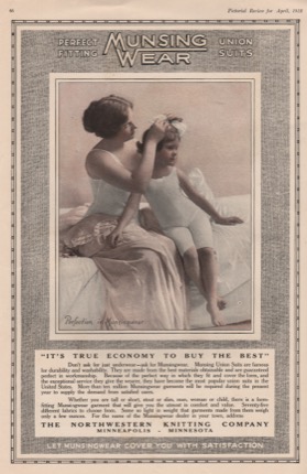 ORIGINAL VINTAGE MAGAZINE AD FOR MUNSINGWEAR UNION SUITS: Mother and Daughterby: N/A
