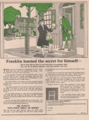 ORIGINAL VINTAGE MAGAZINE AD: by: Edward Penfield (Illust.)