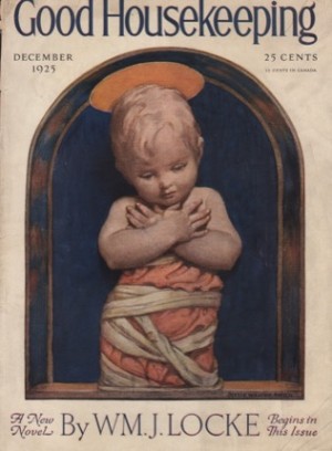 ORIGINAL VINTAGE MAGAZINE COVER: Good Housekeeping December 1925 - Baby angelby: Jessie Wilcox Smith (Illist.)
