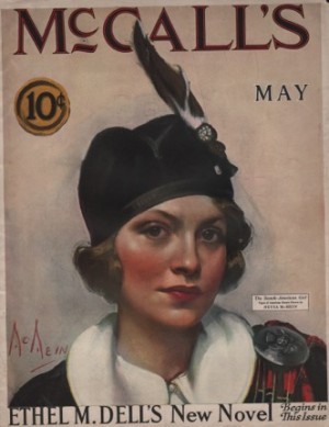 ORIGINAL VINTAGE MAGAZINE COVER: McCall's May 1924 - The Scotch-American Girlby: Neysa McMein (Illust.)