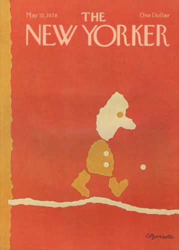 ORIGINAL VINTAGE MAGAZINE COVER: New Yorker May 15 1978 - Child kicking stoneby: Charles Barsotti (Illust.)
