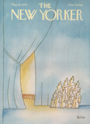 ORIGINAL VINTAGE MAGAZINE COVER: New Yorker May 22 1978 - Clowns backstageby: Robert Tallon (Illust.)
