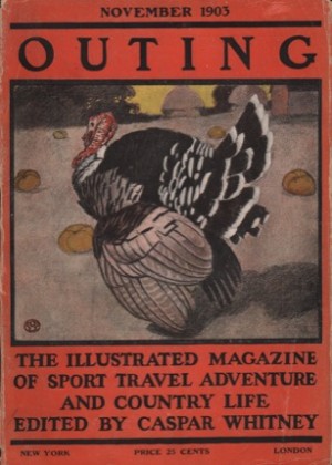 ORIGINAL VINTAGE MAGAZINE COVER: Outing November 1903by: Edward Penfield (Illust.)