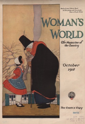 ORIGINAL VINTAGE MAGAZINE COVER: Woman's World October 1918by: Maginel Wright Enright (Illust.)