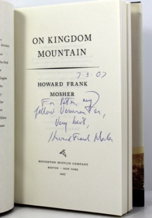 On Kingdom Mountain (INSCRIBED &amp; SIGNED BY AUTHOR)by: Mosher, Howard Frank