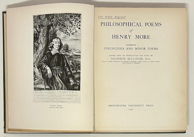 Philosophical Poems of Henry More: Composition Psychozoia and Minor Poemsby: Bullough, Geoffrey (Editor, Introduction, notes)