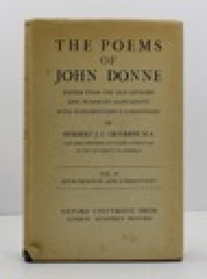 Poems of John Donne, The (Vol. II only of 2 volumes)by: Grierson, Herbert J.C.