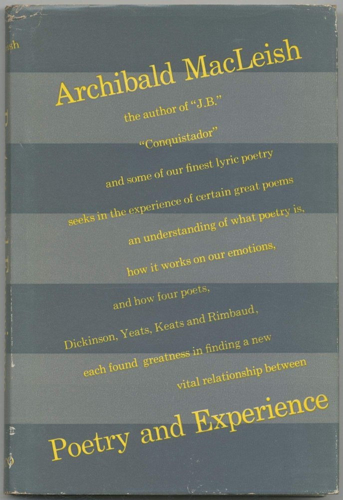 Poetry and Experienceby: Archibald MacLeish