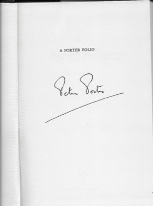 Porter Folio, A (SIGNED COPY)by: Porter, Peter