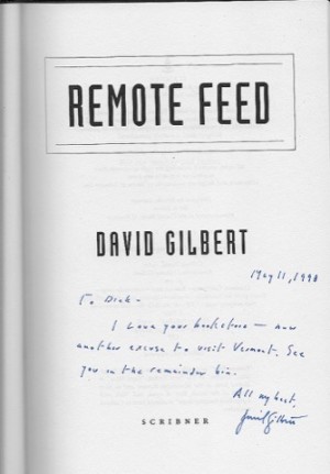 Remote Feed (INSCRIBED)by: Gilbert, David