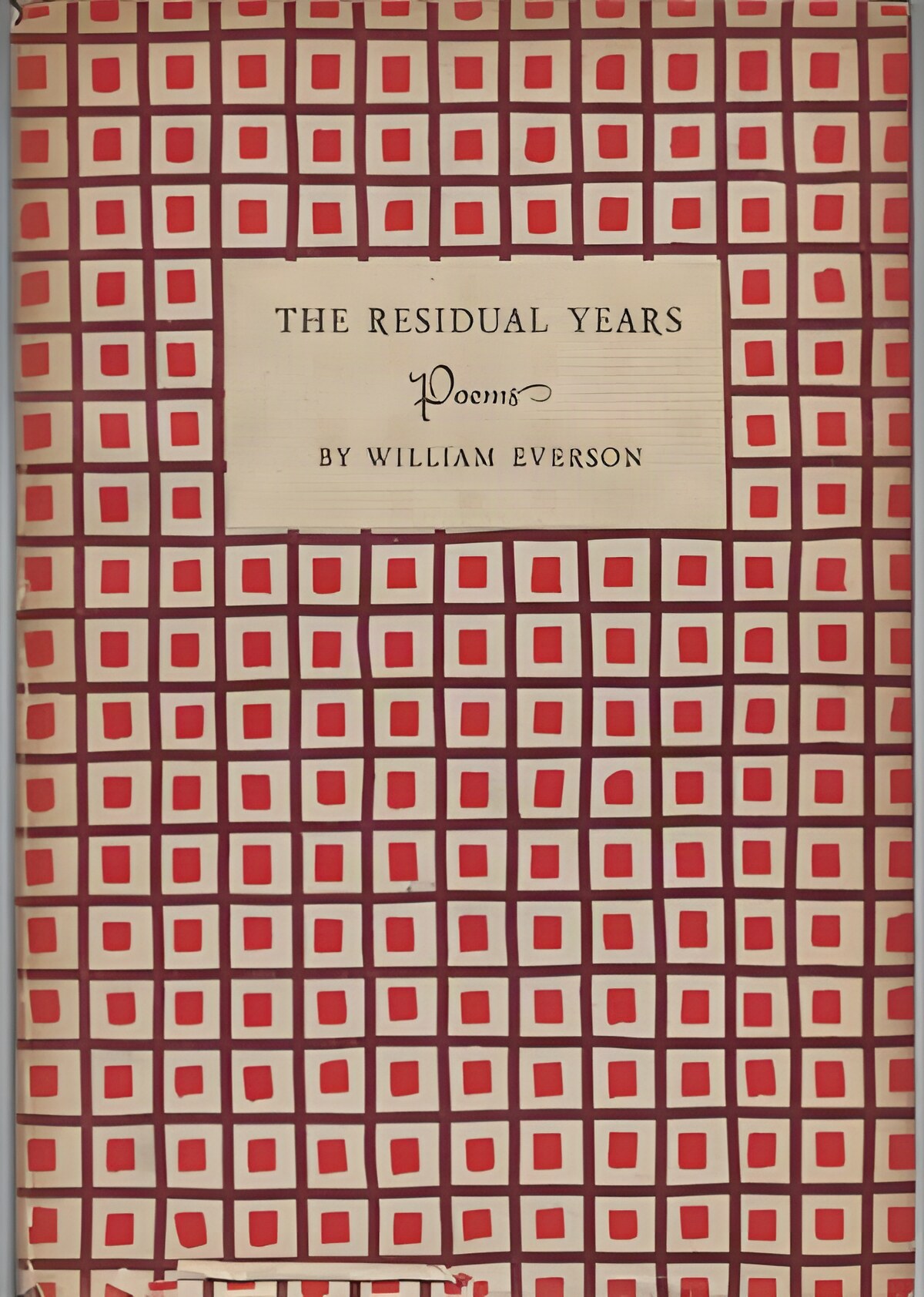Residual Years, Theby: Everson, William