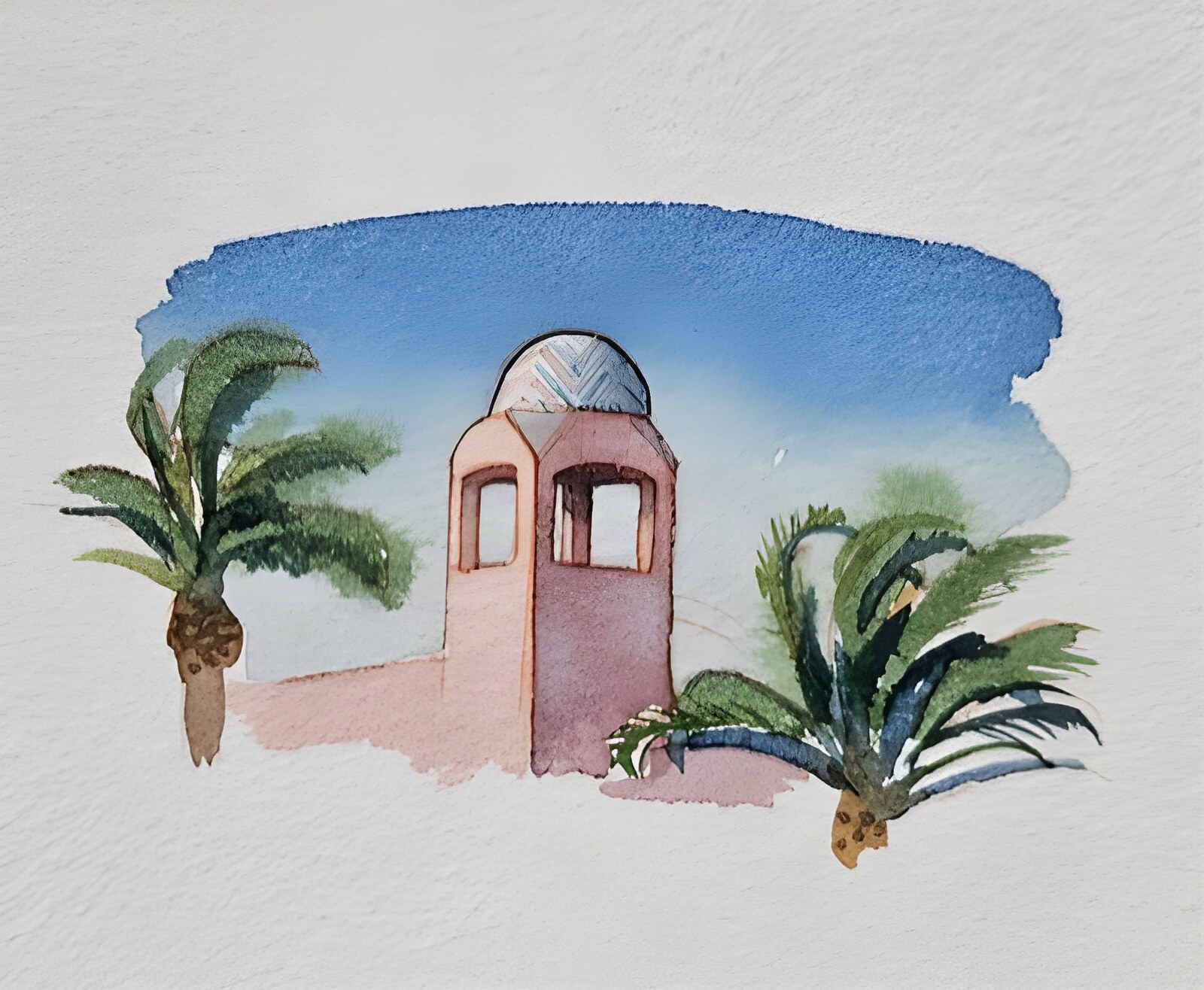 Resort Cupola (ORIGINAL WATERCOLOR ART)by: McMullan, James