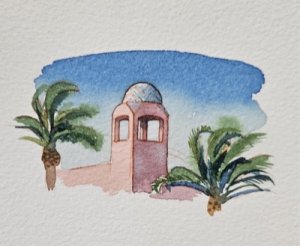 Resort Cupola (ORIGINAL WATERCOLOR ART)by: McMullan, James