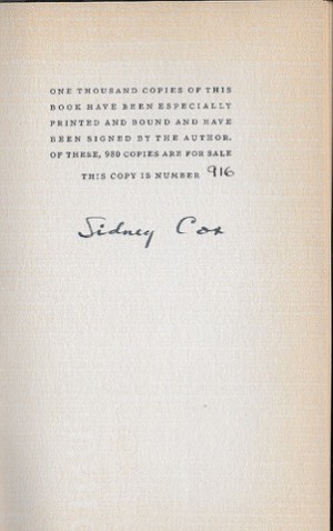 Robert Frost: Original "Ordinary Man" (SIGNED BY COX)by: Cox, Sidney