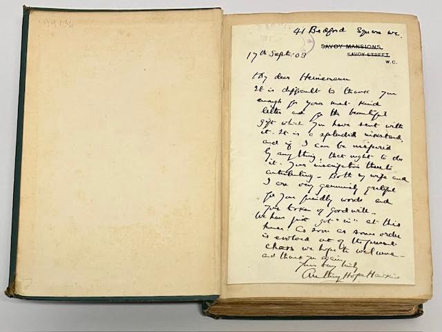 Rupert of Hentzau (W/SIGNED LETTER)by: Hope, Anthony