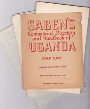 SABEN'S COMMERCIAL DIRECTORY AND HANDBOOK OF UGANDA 1960-61by: SIMPSON, J. T (forward) G. P. Saben ( Ed.) 