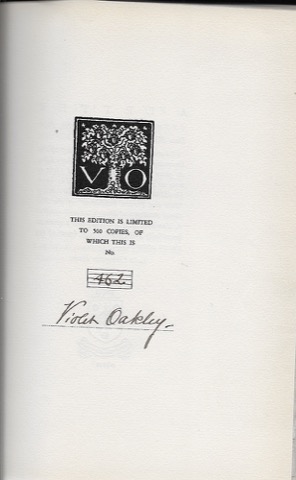 Samuel F.B. Morse - A Dramatic Outline of the Life of the Father of Telegraphy &amp; the Founder of The National Academy of Design (SIGNED COPY)by: Oakley, Violet