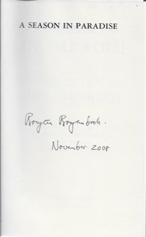 Season in Paradise, A (SIGNED COPY)by: Breytenbach, Breyten