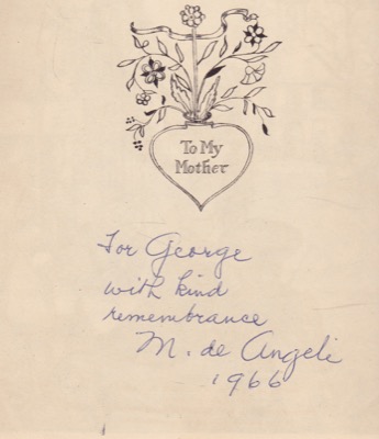 Skippack School (INSCRIBED COPY)by: Marguerite De Angeli