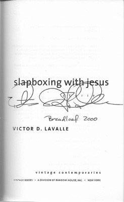 Slapboxing with Jesus (SIGNED PROOF)by: LaValle, Victor D.