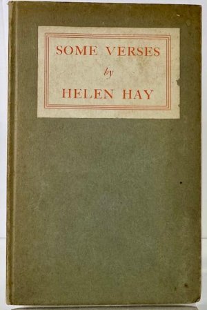 Some Versesby: Hay, Helen